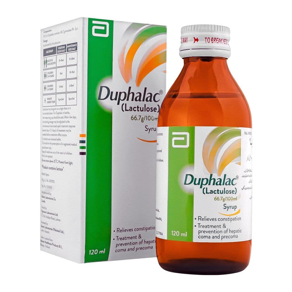 Duphalac 120ml Syrup (66.7g/100ml) | Apka Muaalij Duphalac 120ml Syrup (66.7g/100ml) | Apka Muaalij