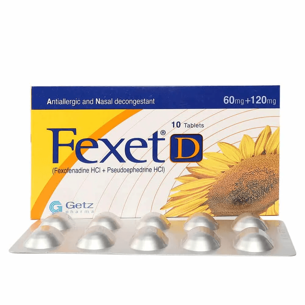 Fexet-D (60/120mg) Tablets | Apka Muaalij Fexet-D (60/120mg) Tablets | Apka Muaalij